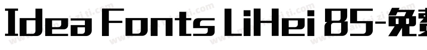 Idea Fonts LiHei 85字体转换